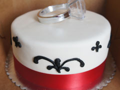 Engagement Anniversary Cake 