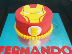 Iron Man Birthday Cake