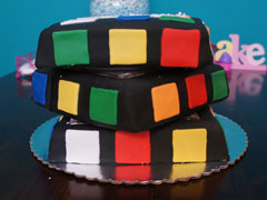 Rubik's Cube Cake